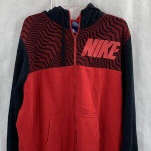 Nike Men's Red/Black Hooded Jacket Sz XL